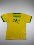 (XXS) Vintage Brasilien T-Shirt in Gelb