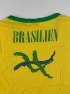 (XXS) Vintage Brasilien T-Shirt in Gelb