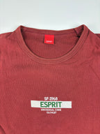 (S) Vintage Espirt T-Shirt in weinrot
