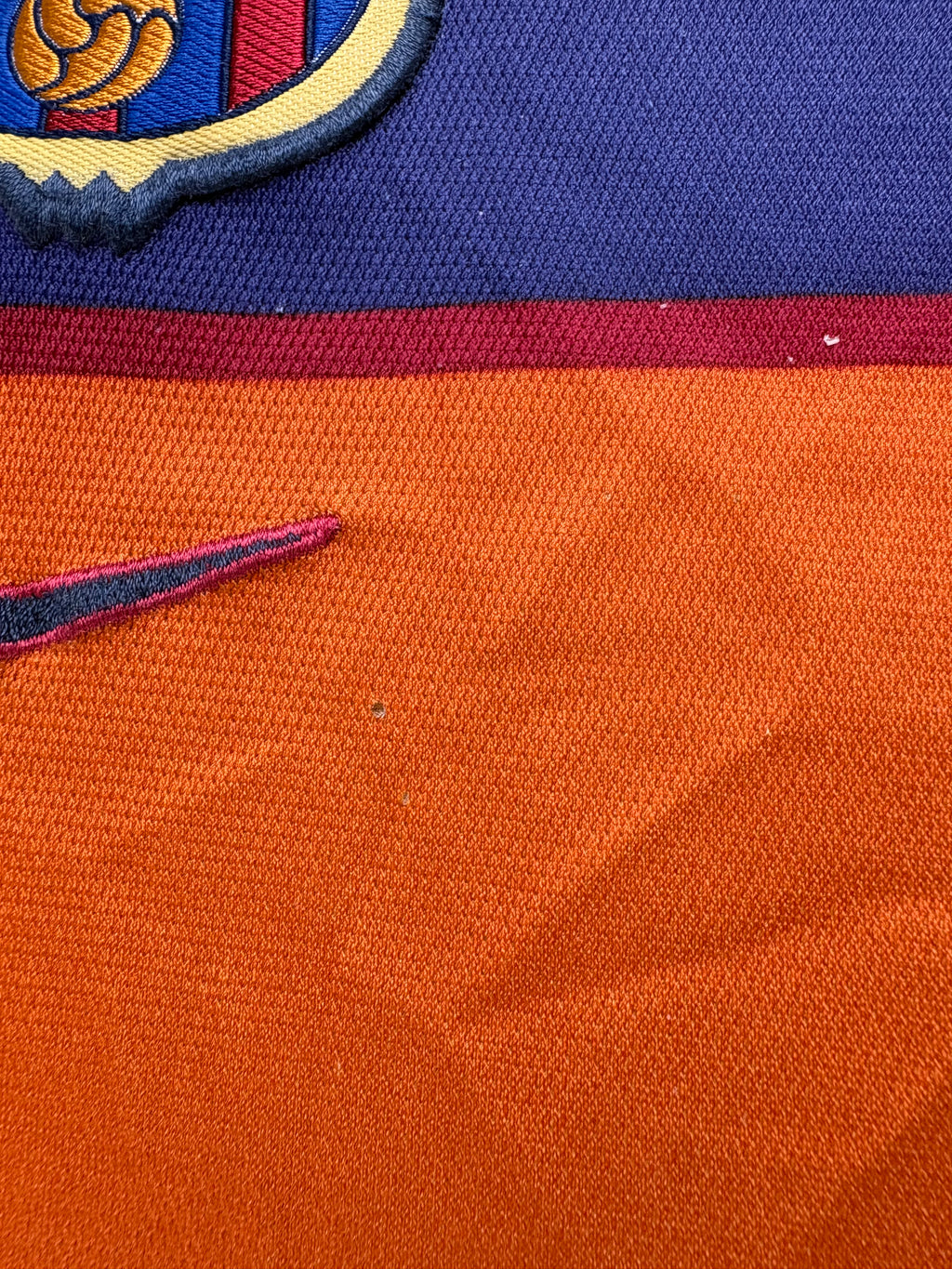 (XL) Vintage Nike Barcelona Trikot in Orange