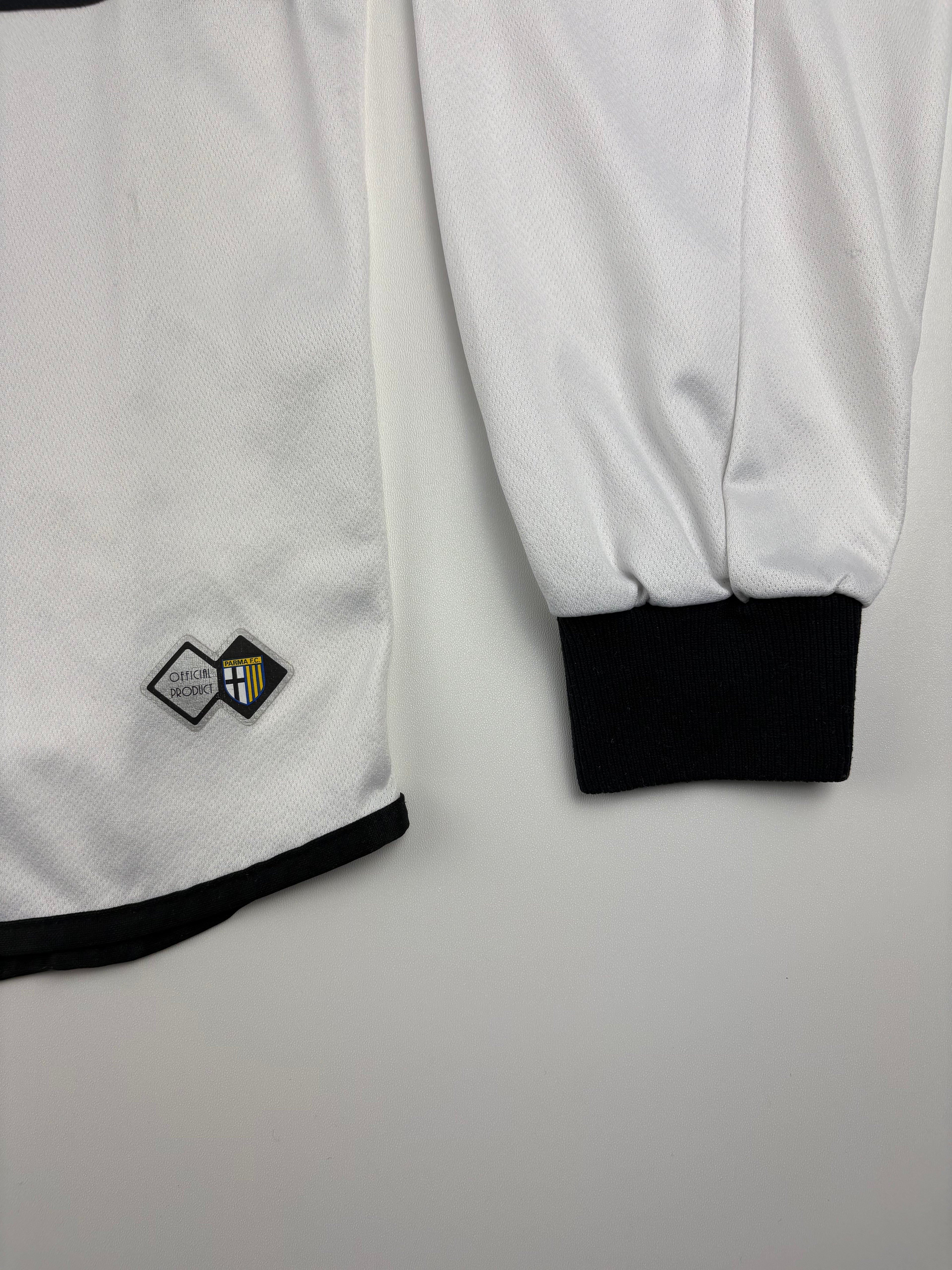 (XS-S) Vintage Parma Langarmtrikot in weiß