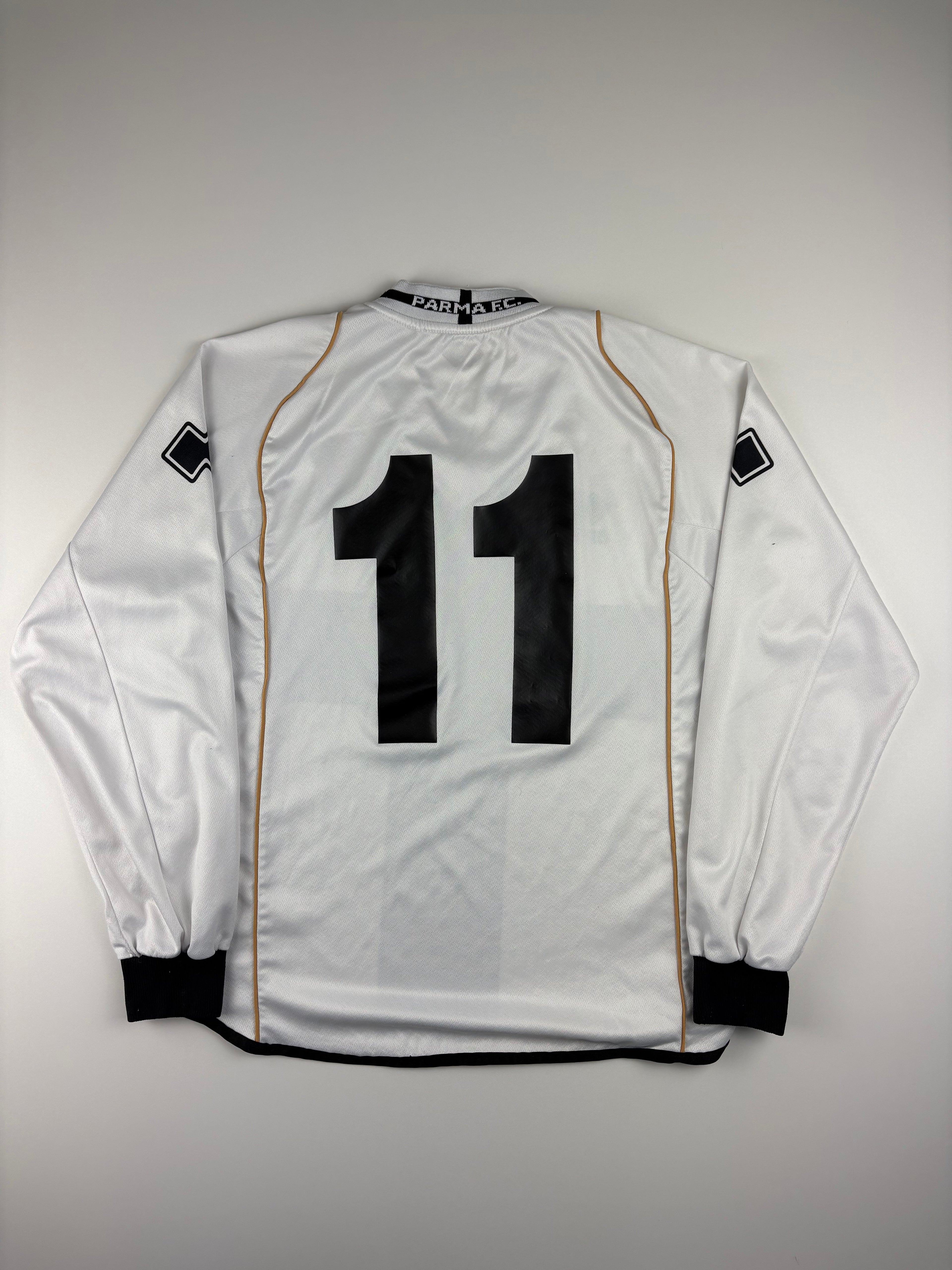 (XS-S) Vintage Parma Langarmtrikot in weiß