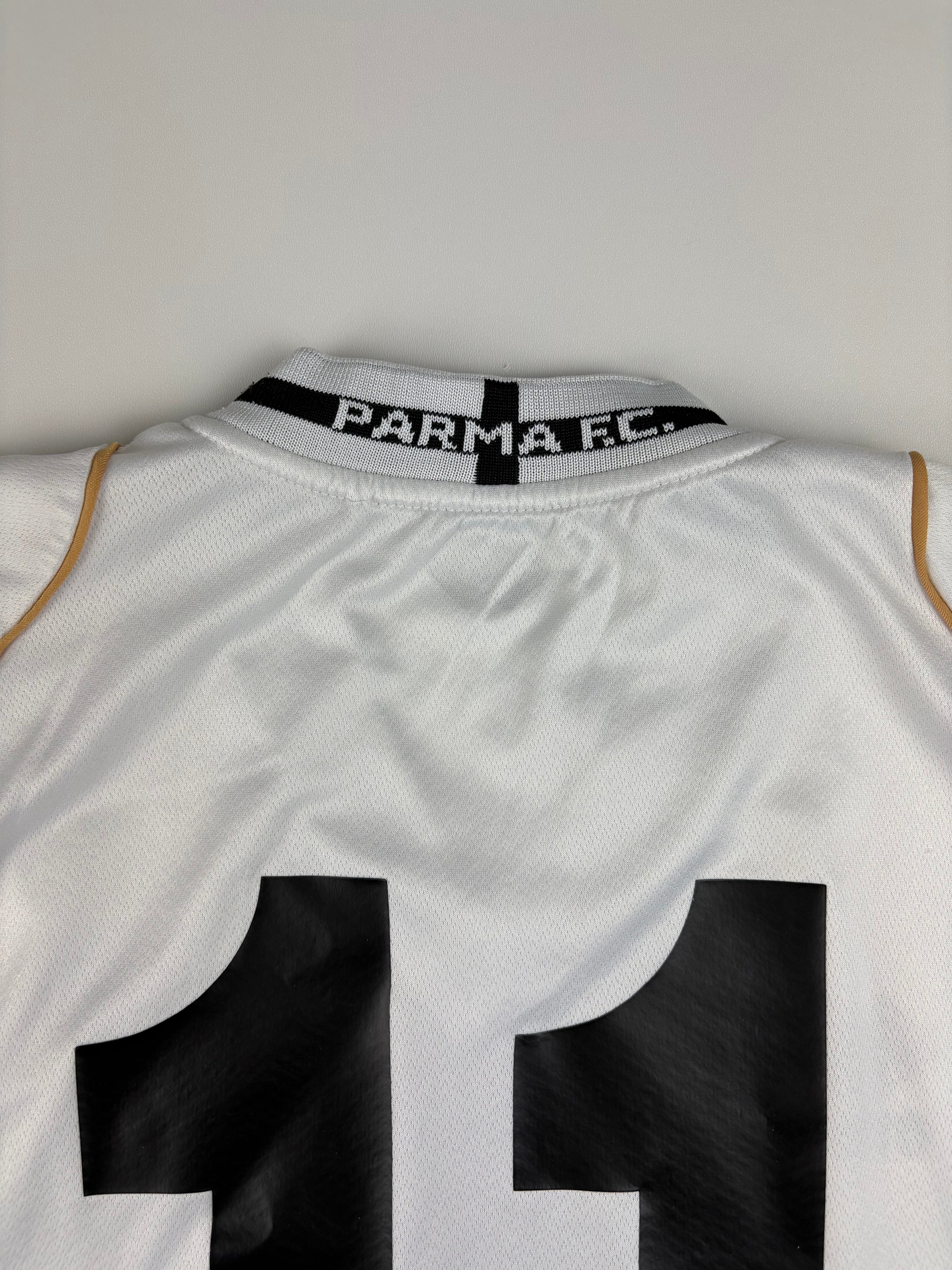 (XS-S) Vintage Parma Langarmtrikot in weiß