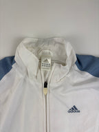 (S-M) Vintage Adidas Trainingsanzug in weiß & blau