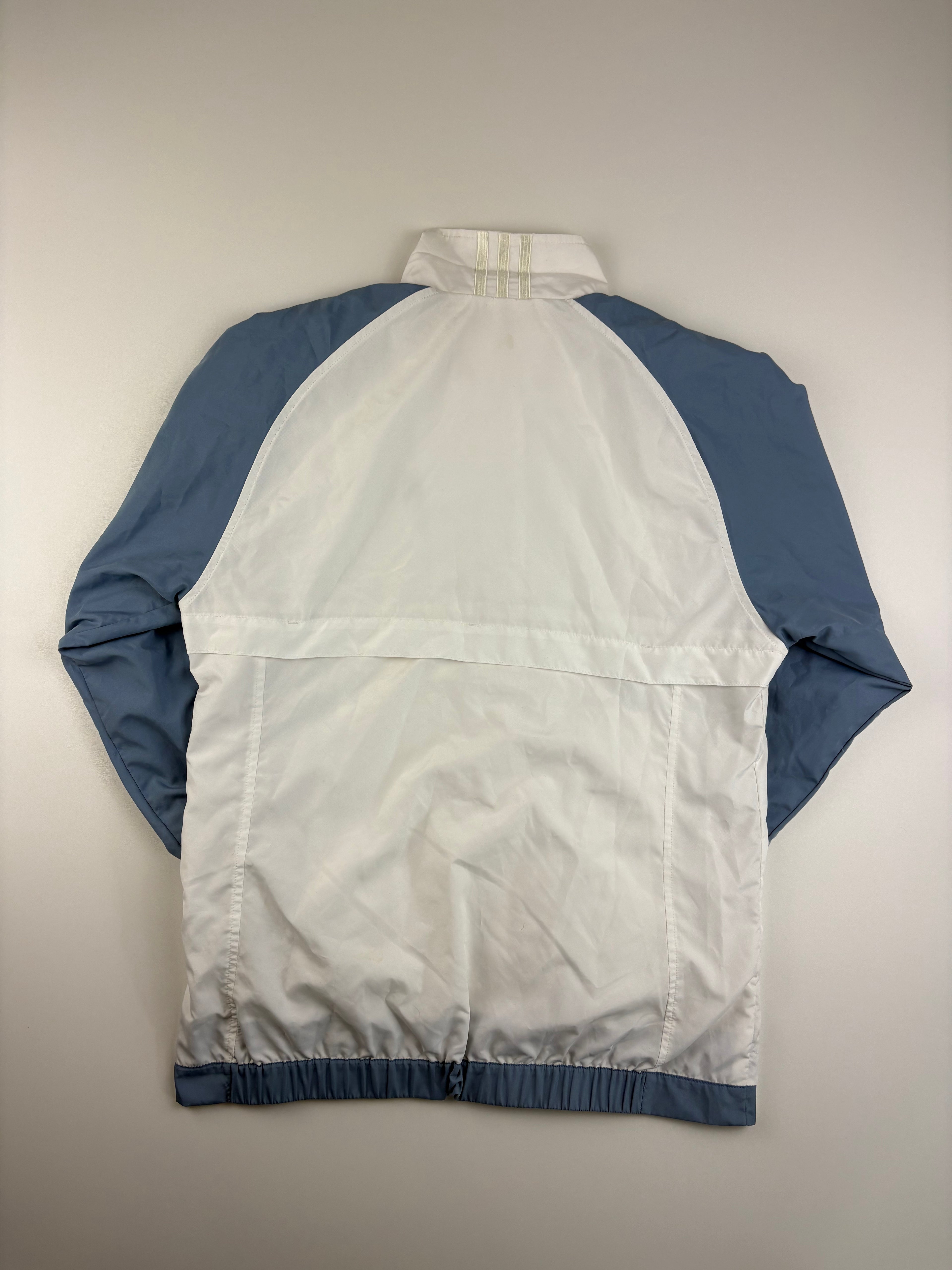 (S-M) Vintage Adidas Trainingsanzug in weiß & blau
