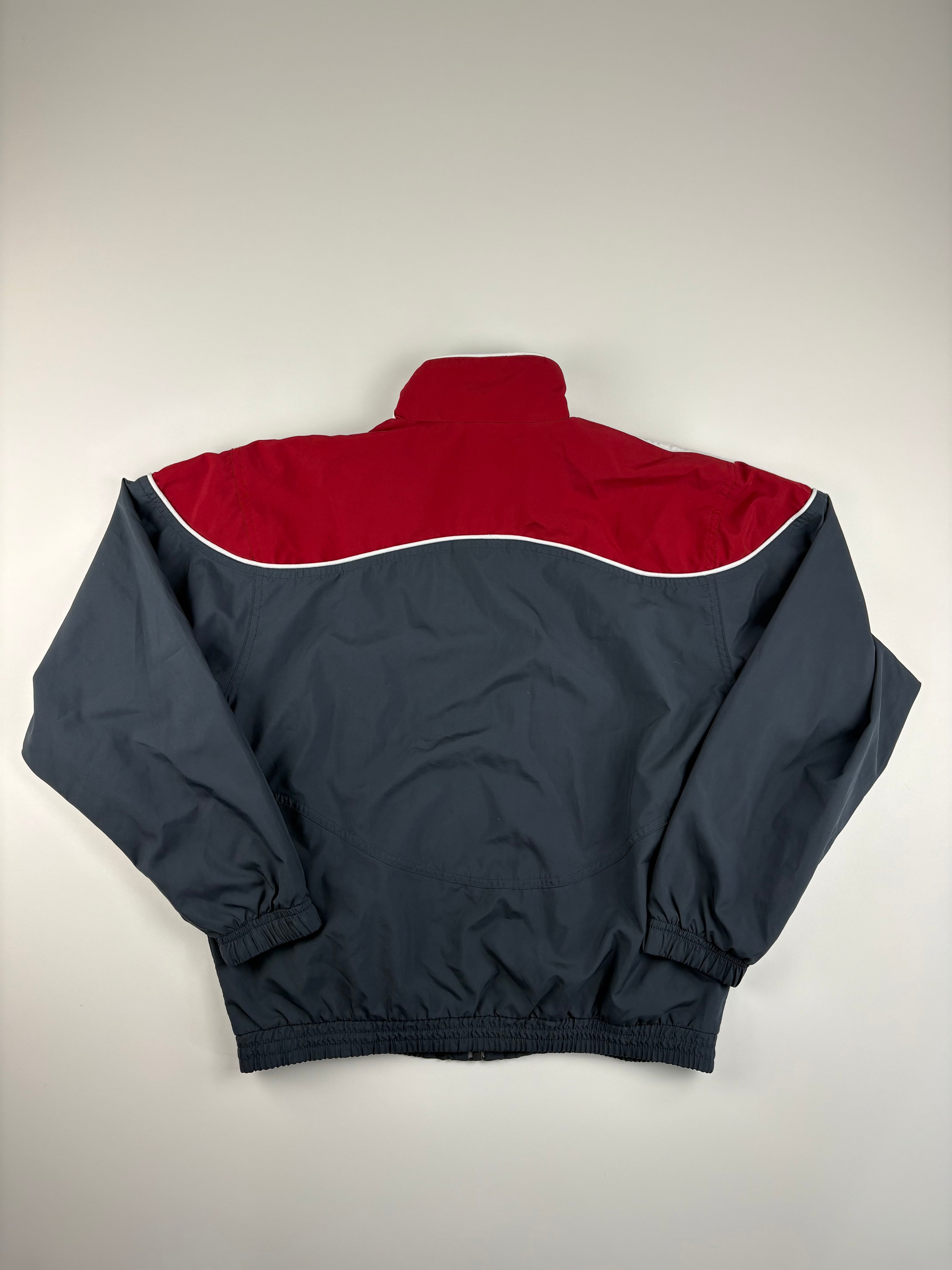 (XXS-XS) Vintage Adidas Trainingsanzug in rot & grau