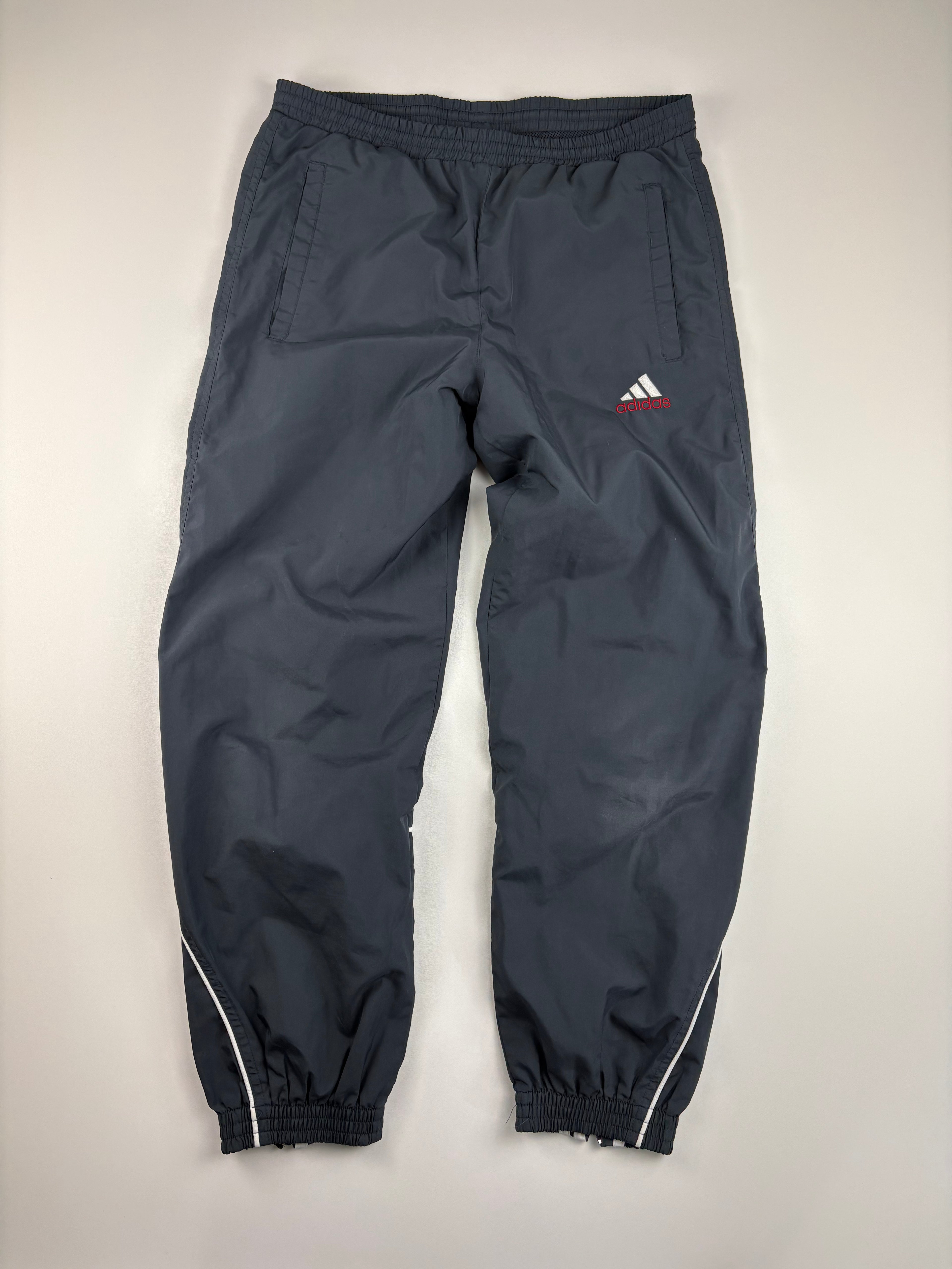 (XXS-XS) Vintage Adidas Trainingsanzug in rot & grau