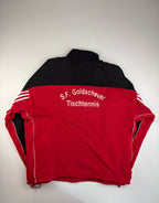 (XL-XXL) Vintage Adidas Trainingsanzug in rot & schwarz