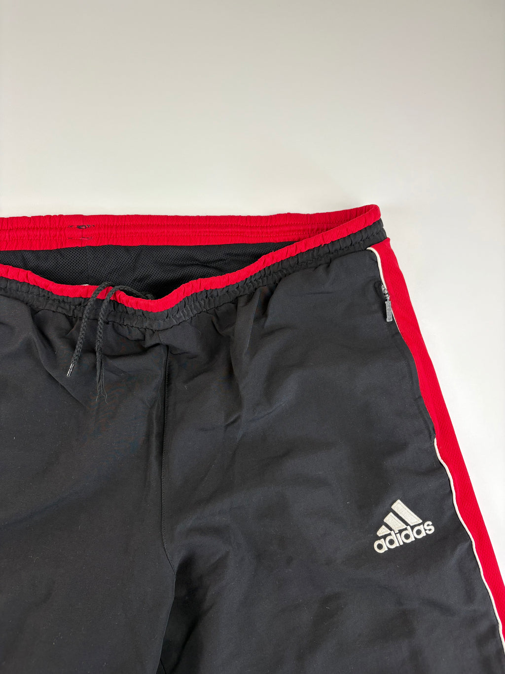 (XL-XXL) Vintage Adidas Trainingsanzug in rot & schwarz