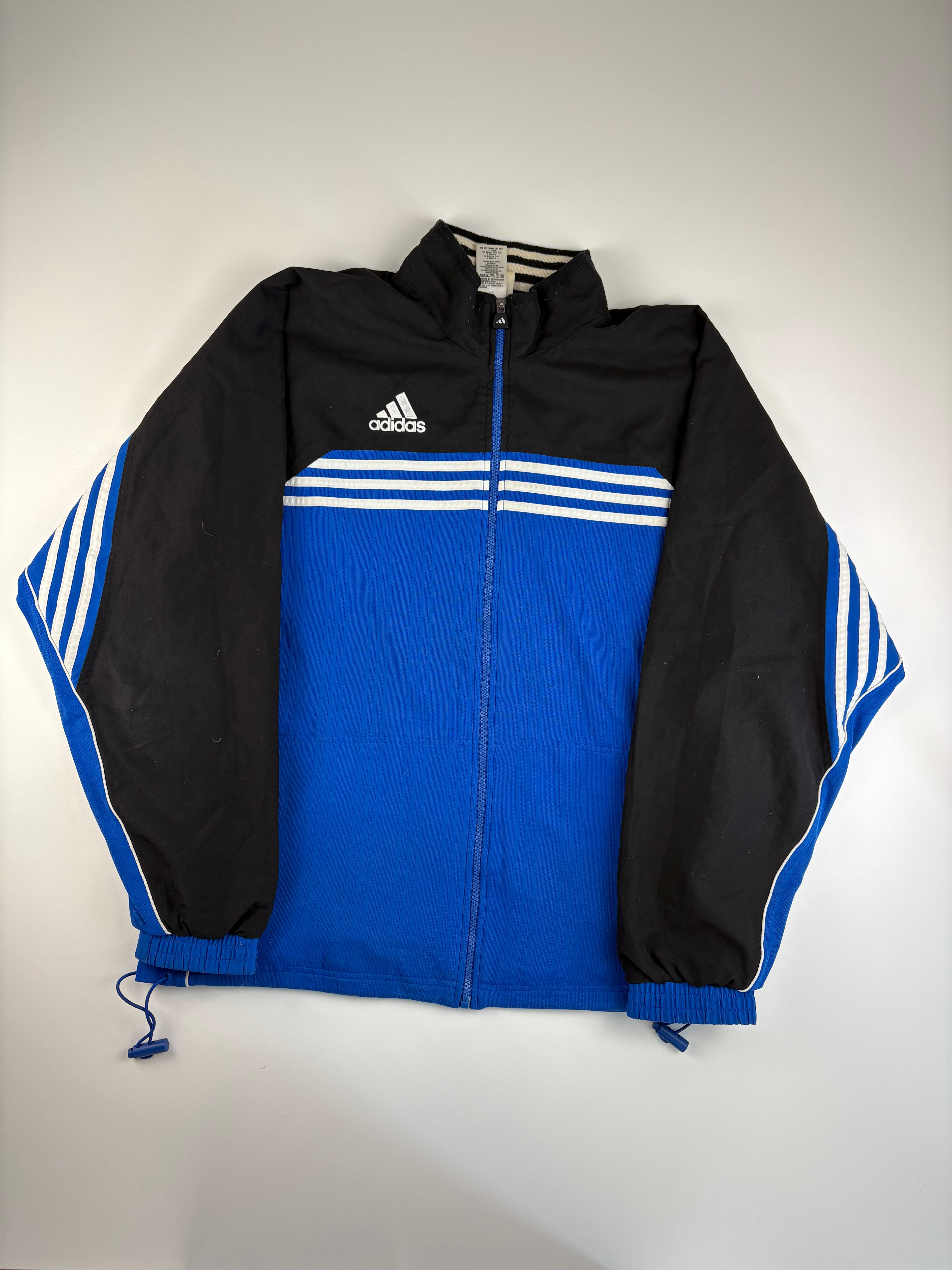 (XL) Vintage Adidas Trainingsanzug in Blau & schwarz