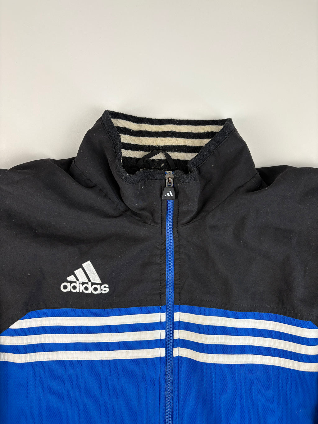 (XL) Vintage Adidas Trainingsanzug in Blau & schwarz