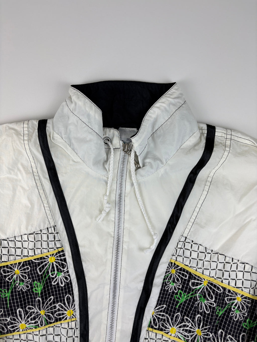 (M) Vintage Trainingsanzug in weiß & schwarz
