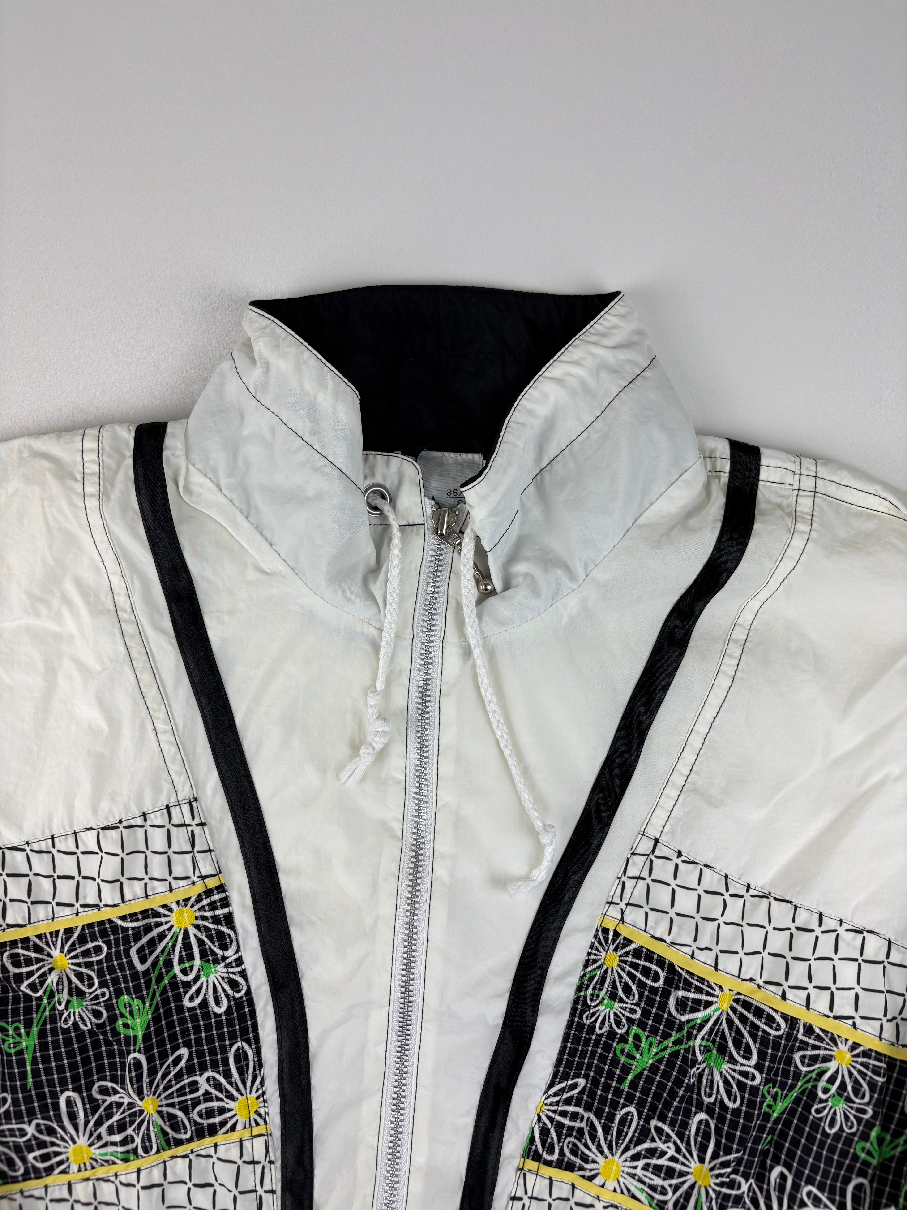 (M) Vintage Trainingsanzug in weiß & schwarz