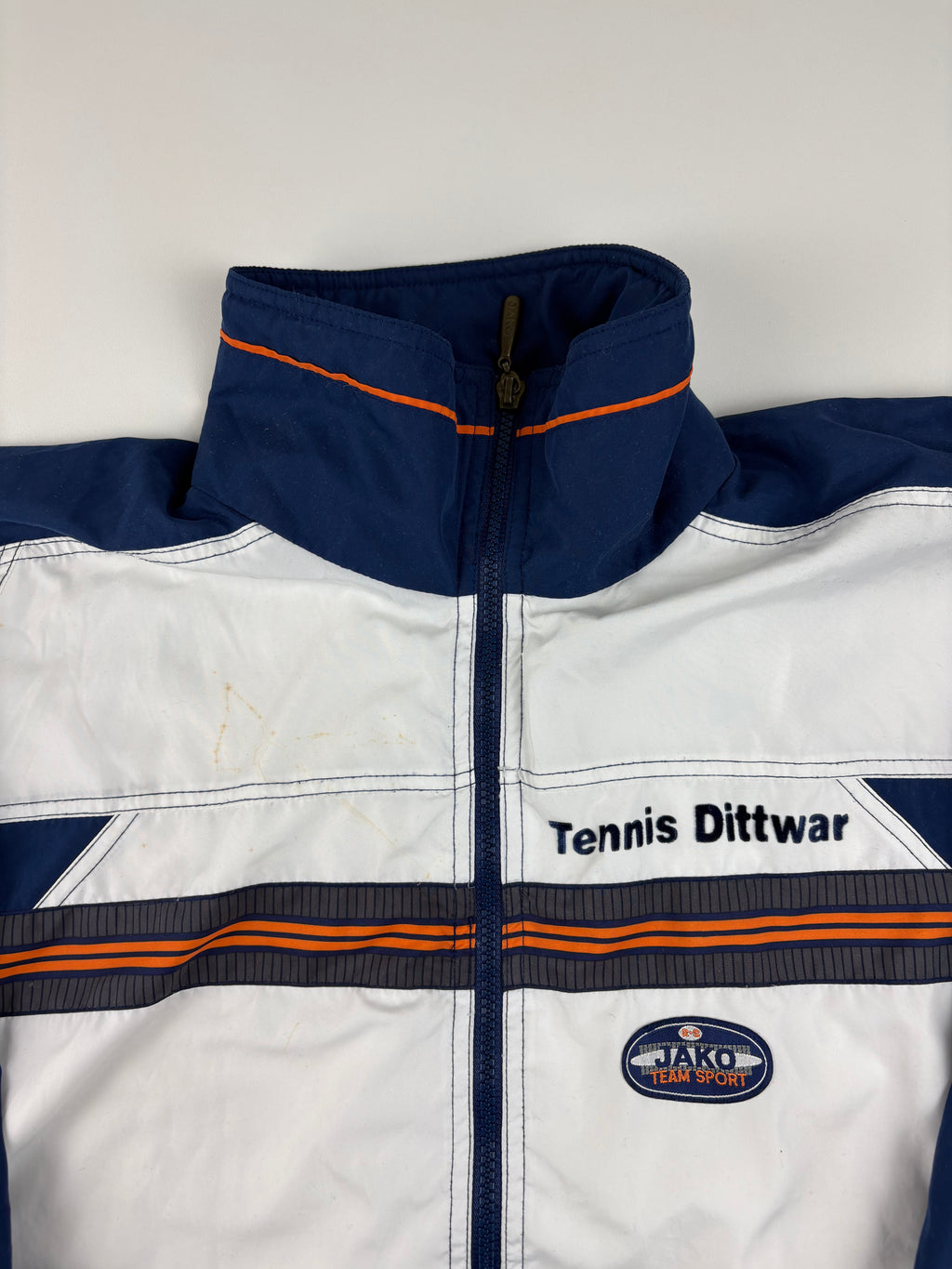 (S-M) Vintage Jako Trainingsanzug in blau & weiß