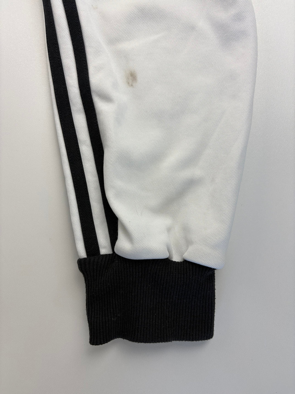 (M-L) Vintage Adidas Deutschland Trainingsjacke in weiß