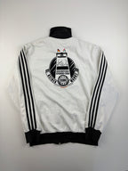 (M-L) Vintage Adidas Deutschland Trainingsjacke in weiß