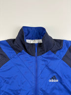 (M-L) Vintage Adidas Trainingsjacke in blau