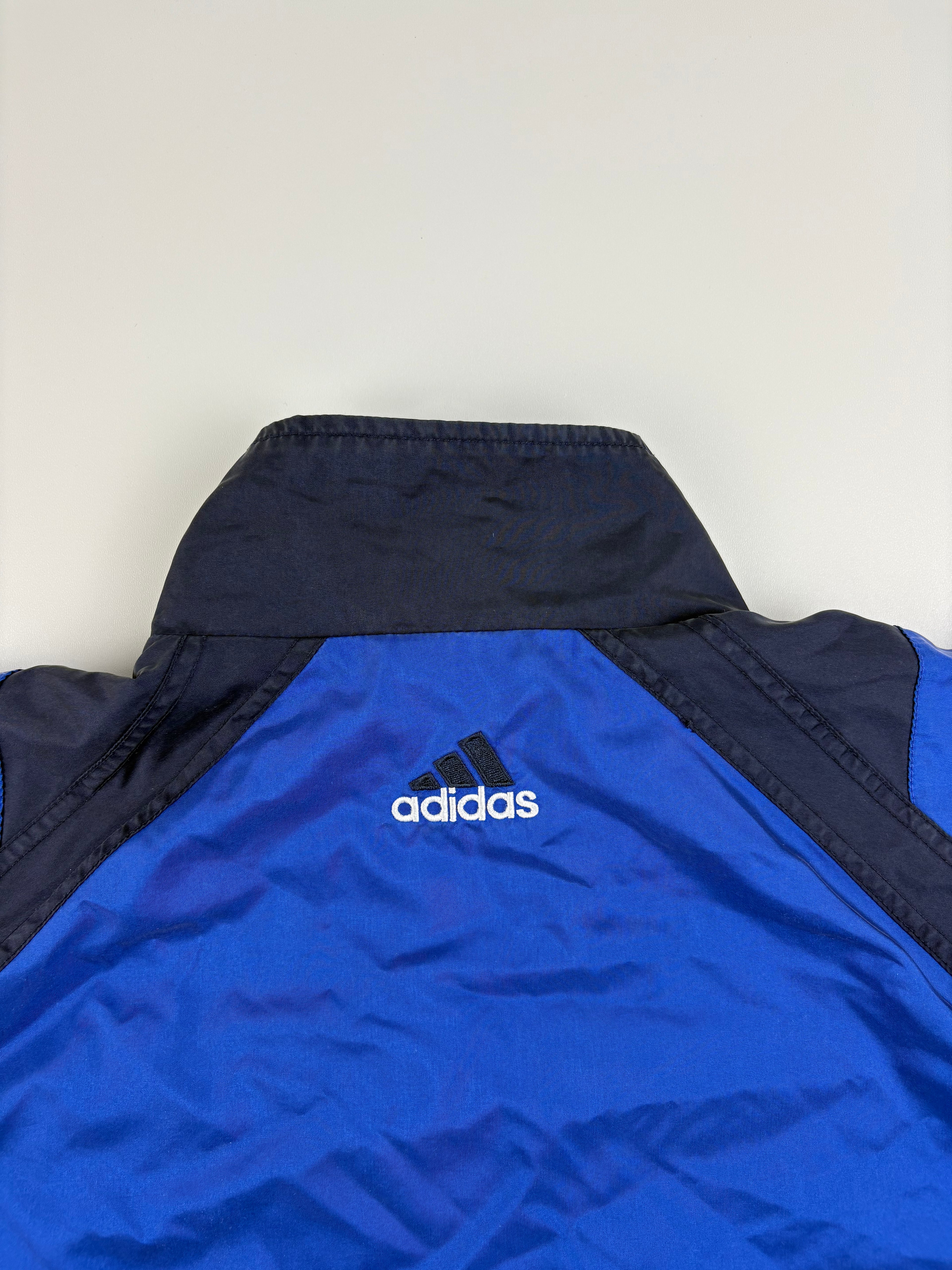 (M-L) Vintage Adidas Trainingsjacke in blau