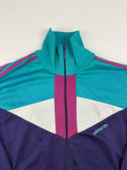 (M-L) Vintage Adidas Trainingsjacke in blau/rot
