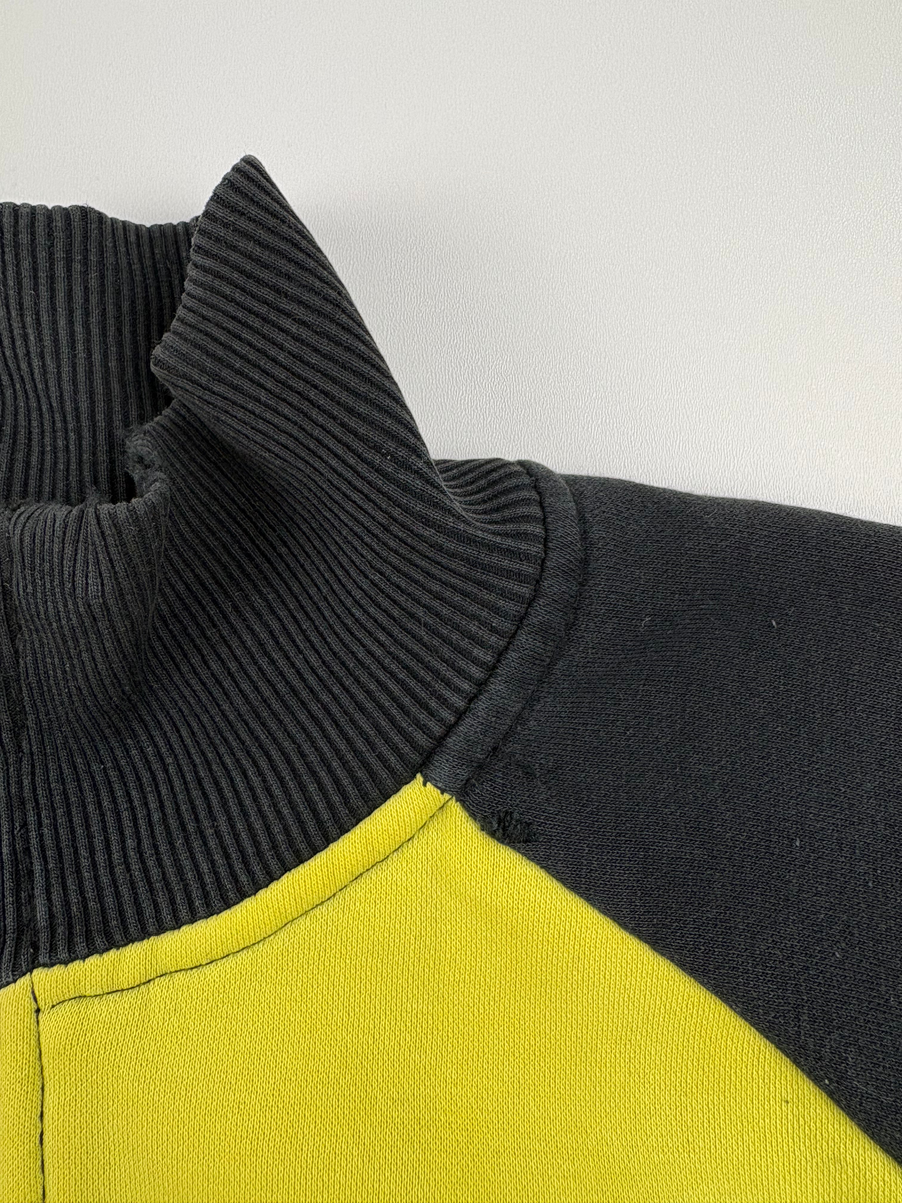 (L) Vintage Kappa BVB Trainingsjacke in schwarz/gelb