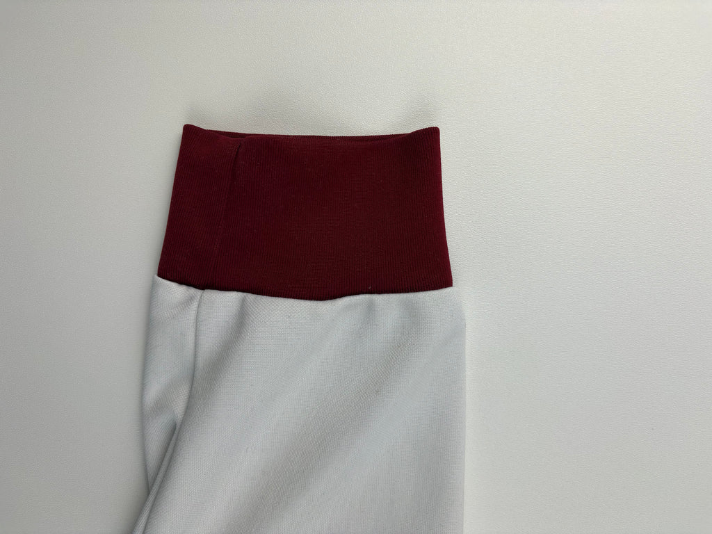 (M-L) Vintage Adidas Trainingsjacke in weiß/rot