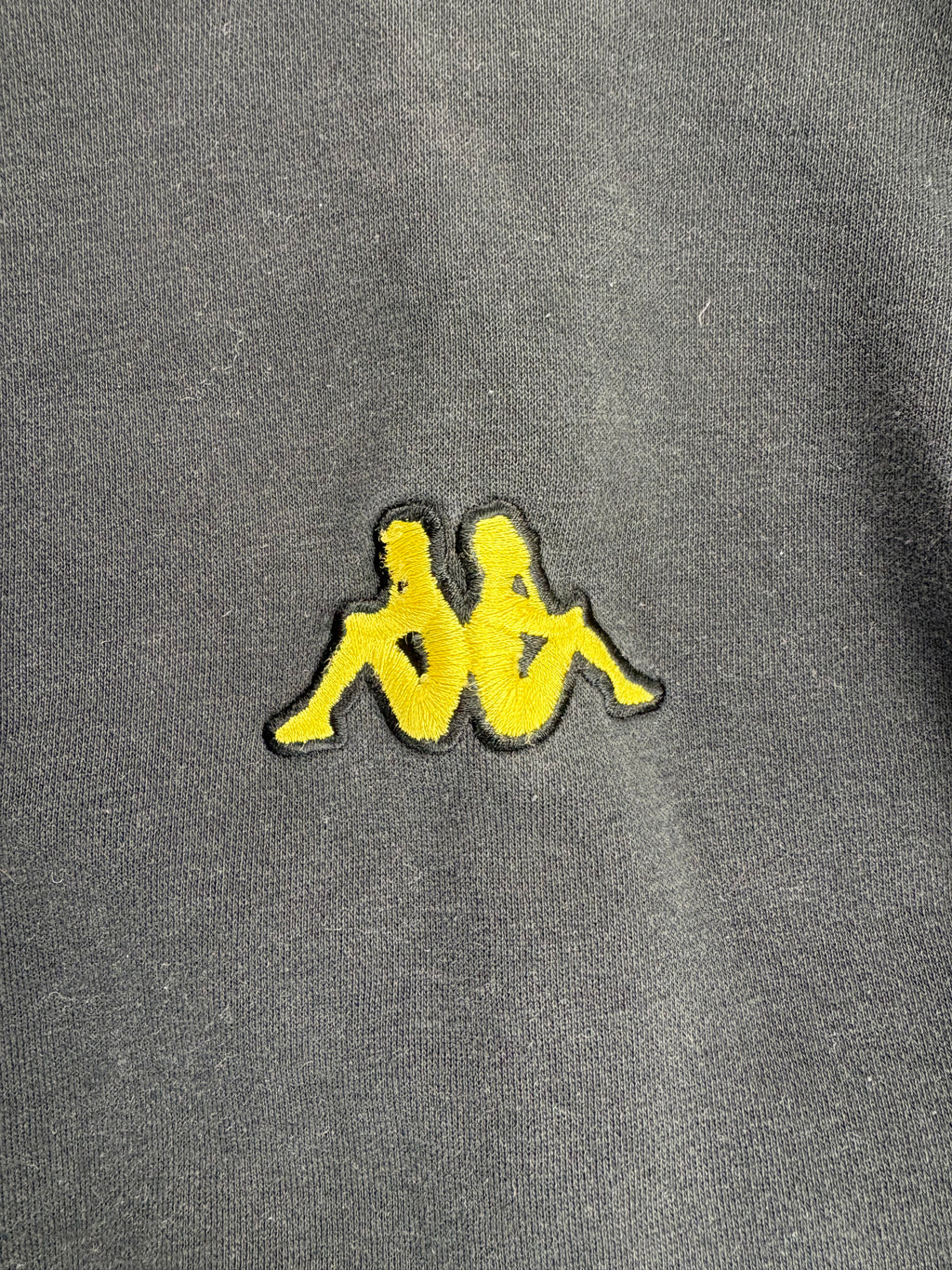(L) Vintage Kappa BVB Trainingsjacke in schwarz/gelb