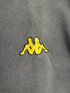 (L) Vintage Kappa BVB Trainingsjacke in schwarz/gelb