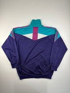 (M-L) Vintage Adidas Trainingsjacke in blau/rot
