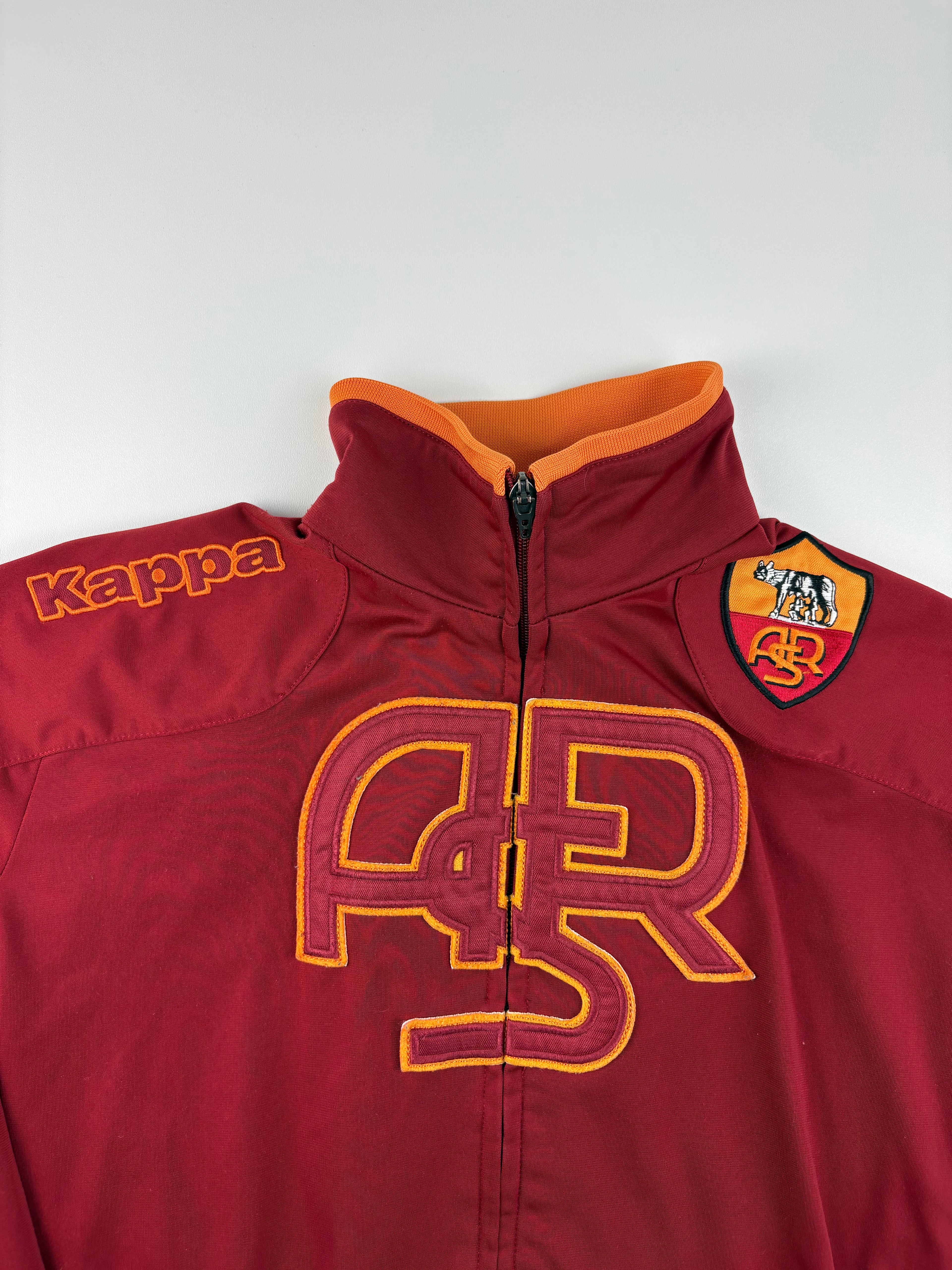 (S) Vintage Kappa AS Rom Trainingsjacke in rot