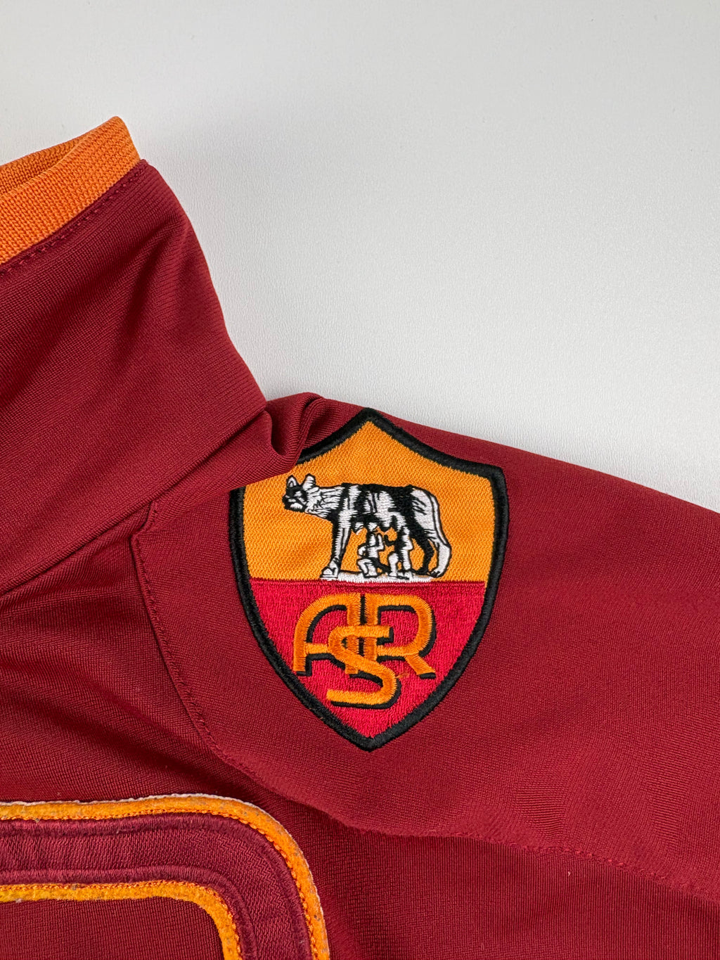 (S) Vintage Kappa AS Rom Trainingsjacke in rot