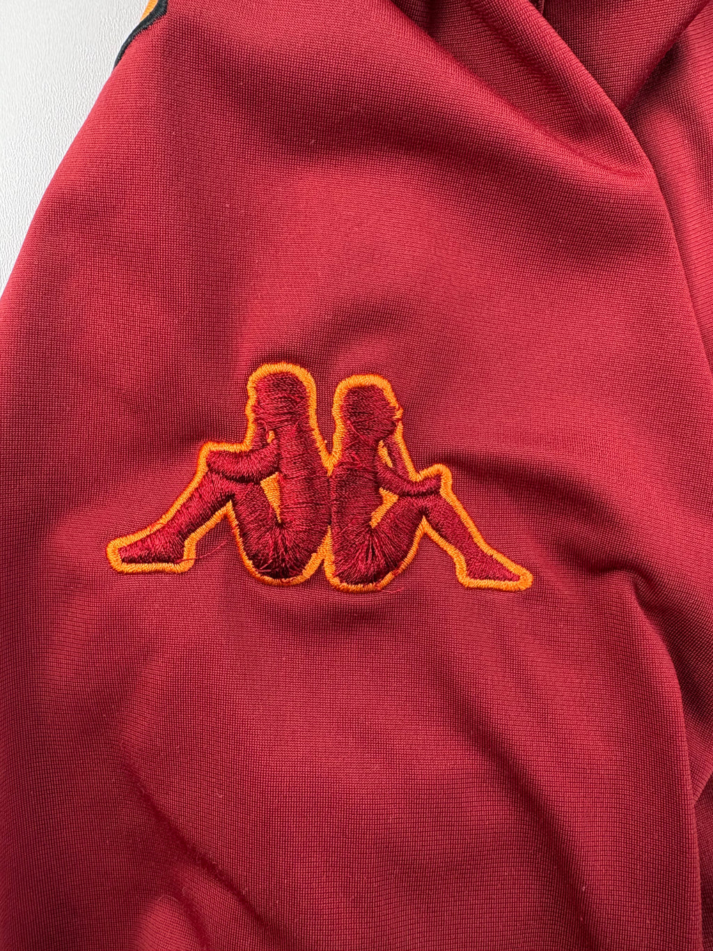 (S) Vintage Kappa AS Rom Trainingsjacke in rot