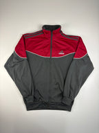 (M-L) Vintage Adidas Trainingsanzug in grau/ rot