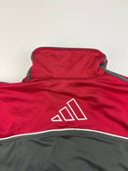 (M-L) Vintage Adidas Trainingsanzug in grau/ rot