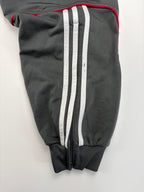 (M-L) Vintage Adidas Trainingsanzug in grau/ rot