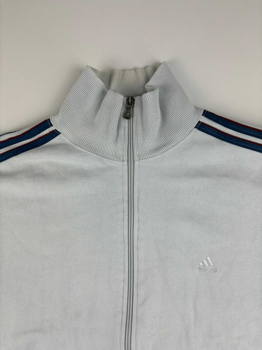 (M-L) Vintage Adidas Jogginganzug in weiß und rot