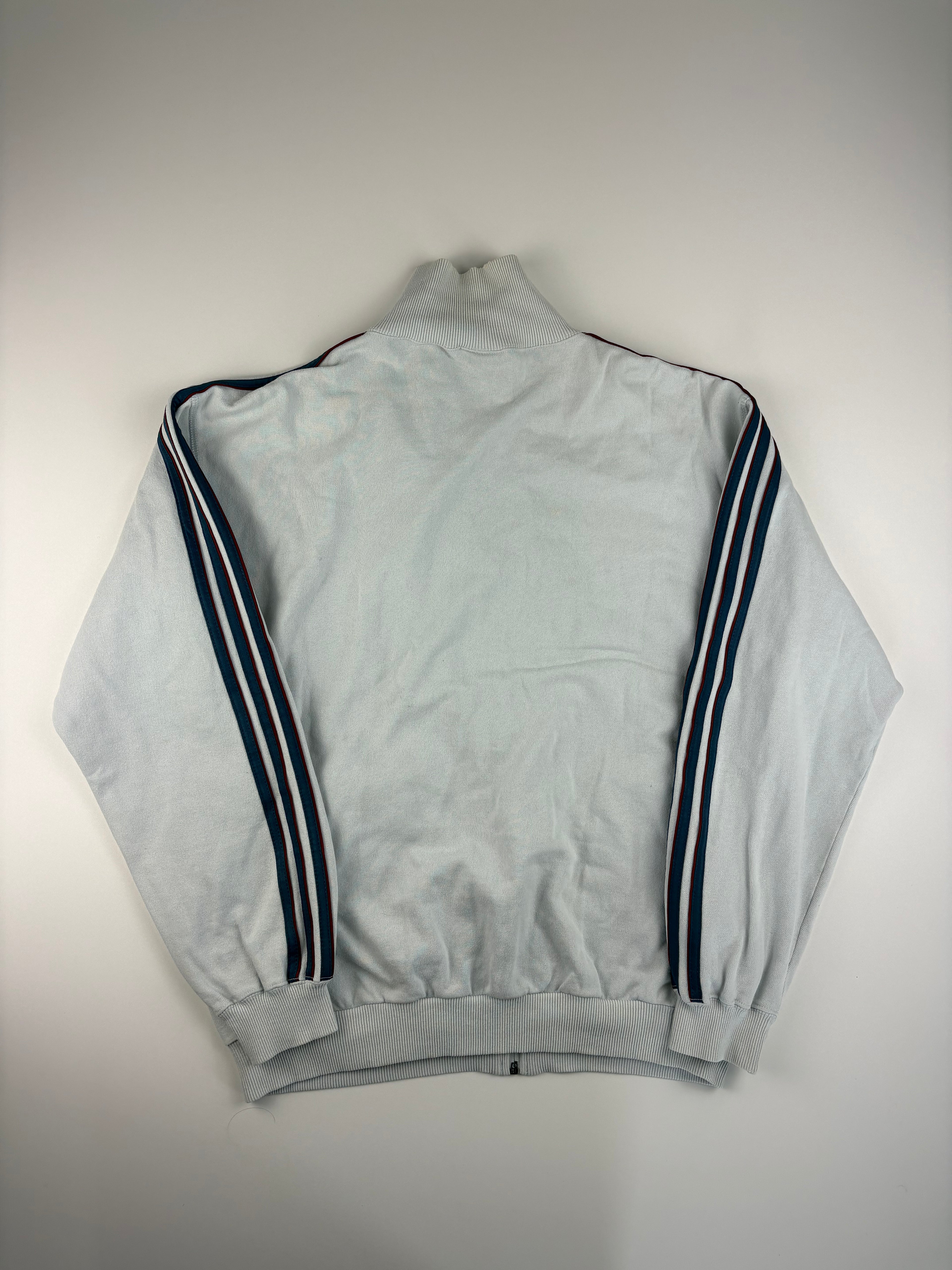(M-L) Vintage Adidas Jogginganzug in weiß und rot