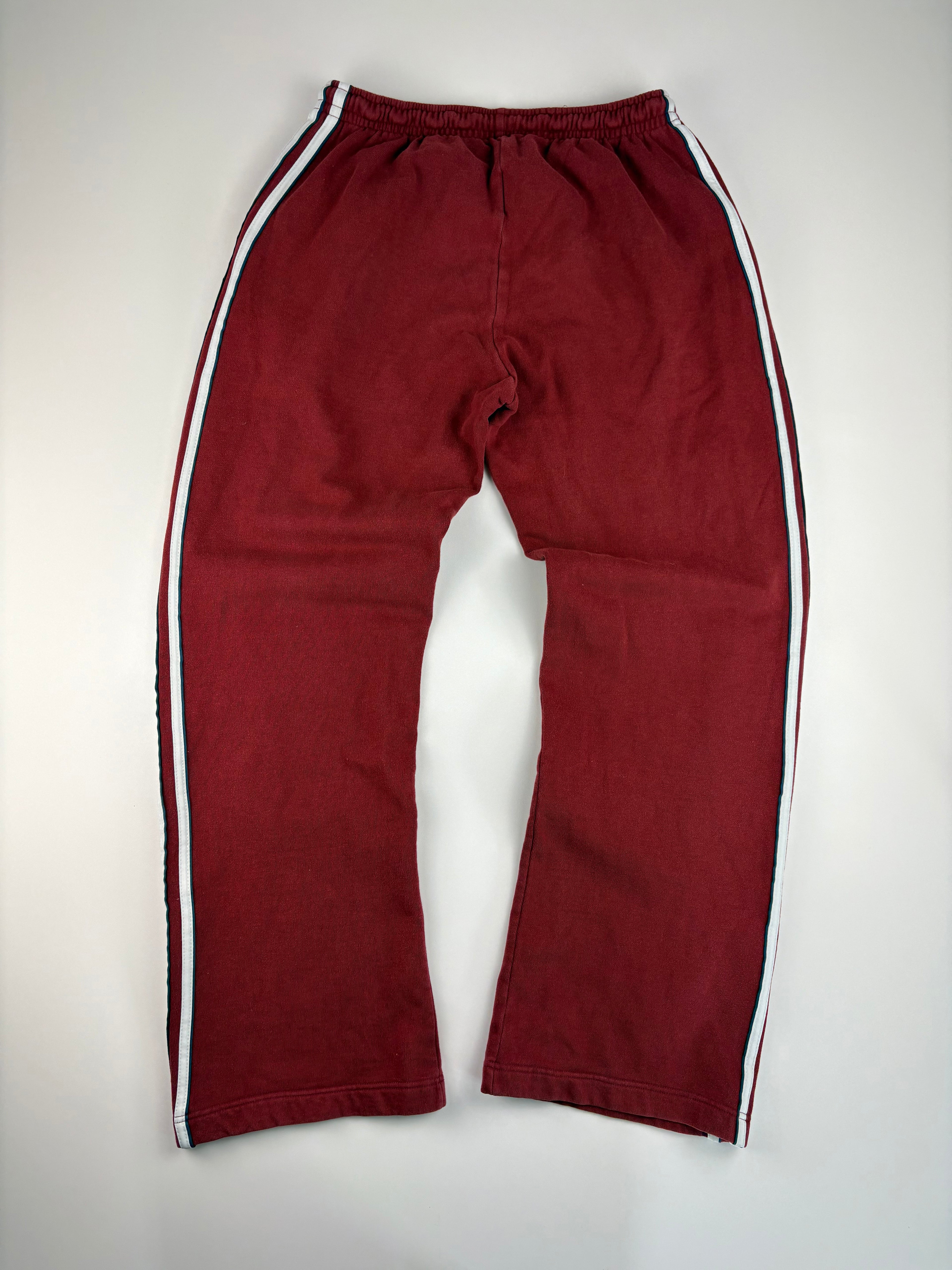 (M-L) Vintage Adidas Jogginganzug in weiß und rot