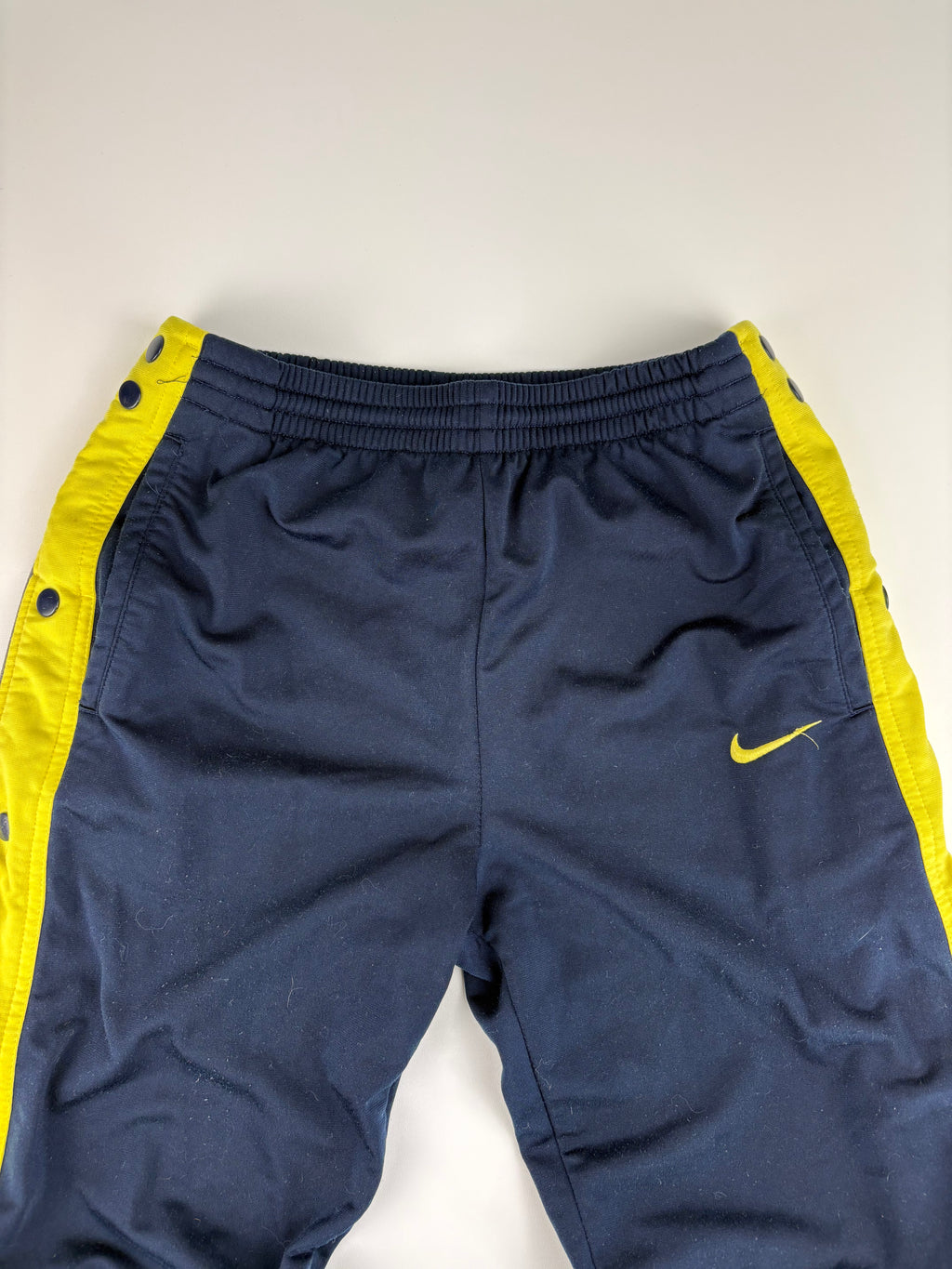 (S-M) Vintage Nike Trainingsanzug in Gelb/dunkelblau