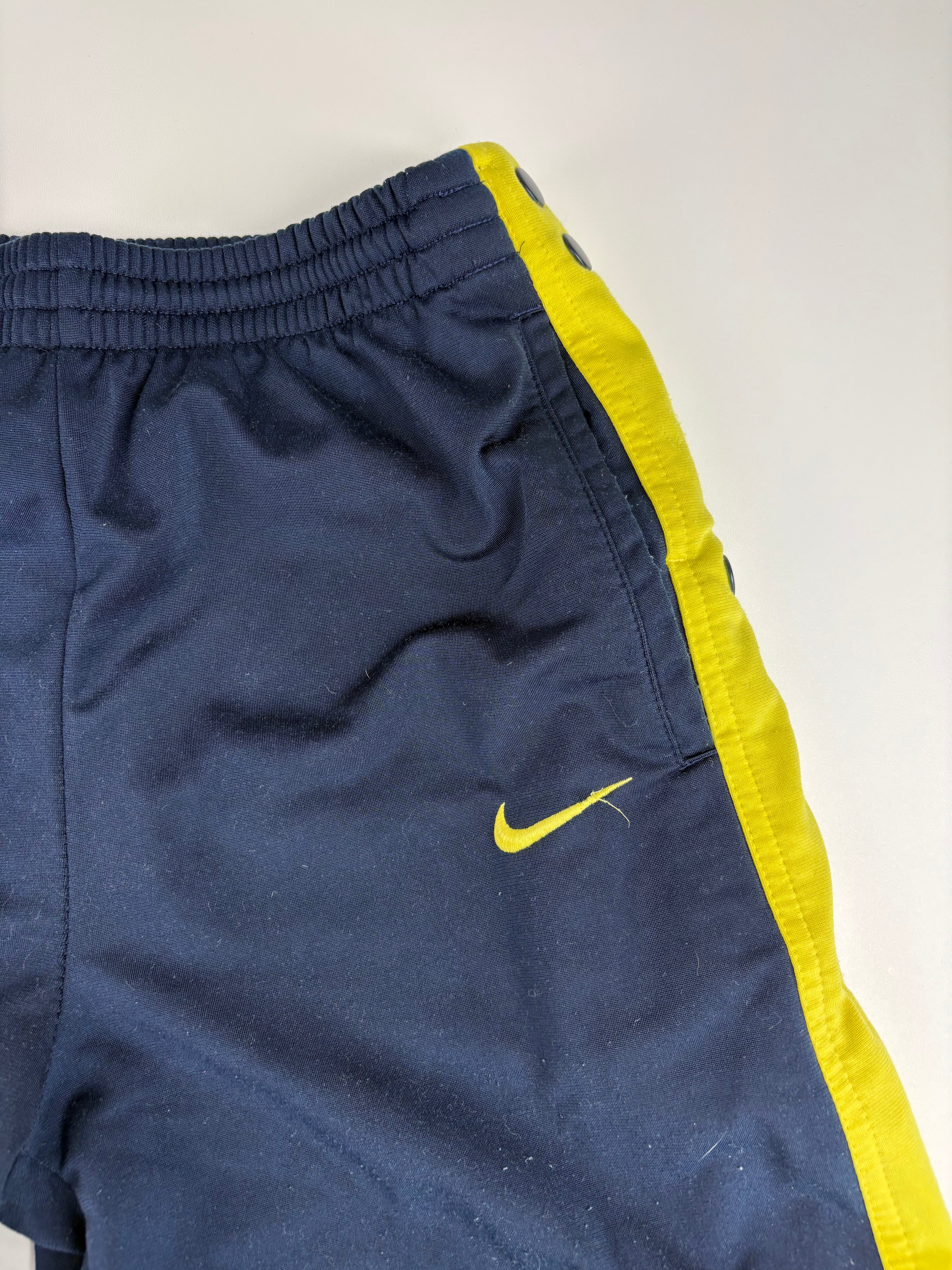 (S-M) Vintage Nike Trainingsanzug in Gelb/dunkelblau