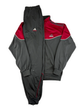 (M-L) Vintage Adidas Trainingsanzug in grau/ rot