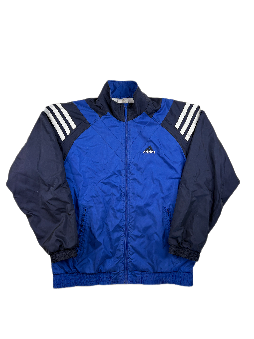 (M-L) Vintage Adidas Trainingsjacke in blau